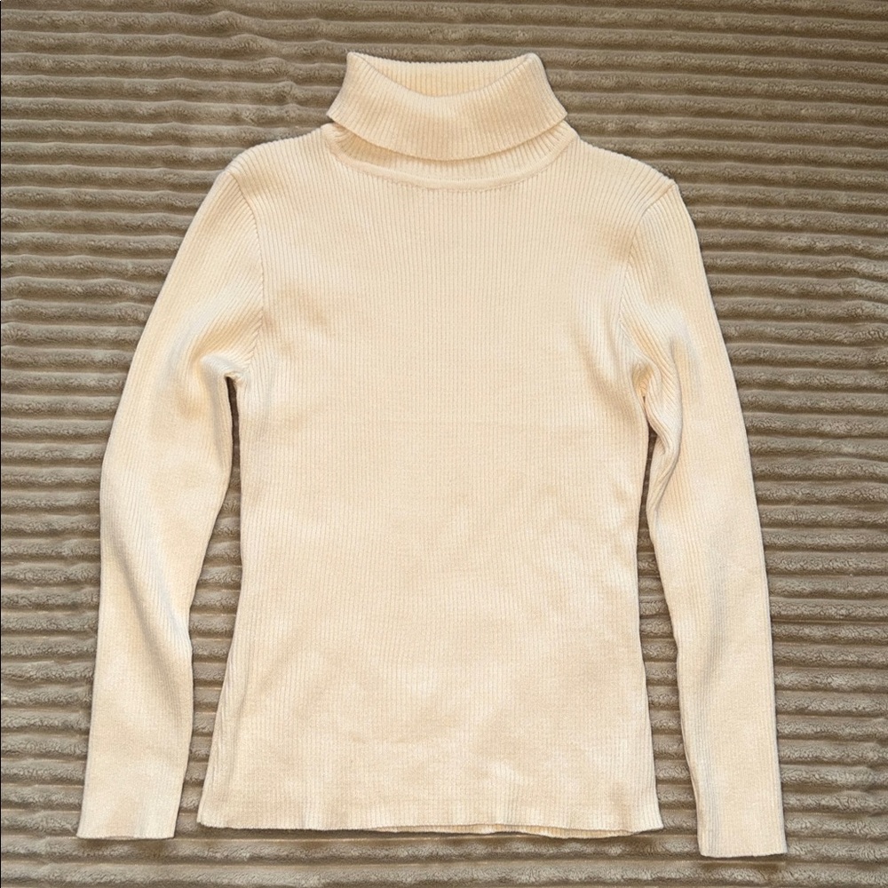 Jon & Anna Cream Turtleneck Sweater